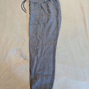 Athleta Cabo linen joggers Light blue